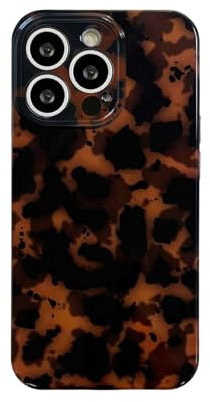 Case Compatible with iPhone 11 Pro Max, Tortoise Shell Amber Brown Leopard Print | Retro Chic Stylish Classic Cute Protective Cover,6.5inch