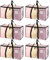 Dntorx 6 Pack Large Clothes Storage Bags with Lids Transparent Moving Bags Heavy Duty Moving Totes Packing Bags with Zips for Moving House Clothes Bedding Duvet Toys Storage
