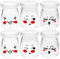 PRETYZOOM Bouteilles de Conservation en Verre 100Ml Lot de 6 Bouteilles Couvercle Pots pour Confitures Yaourt Décoration Rangement Étanchéité Renforcée