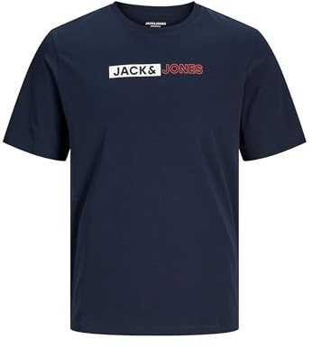 JACK & JONES Navy T-Shirt Man Play