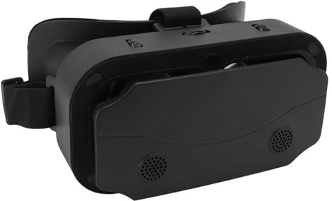 Auricolare VR per 4,7 a 7 in Telefono, Virtual Reality 3D Glasses VR Smart VR Goggles per Film di Giochi per Cellulari, da 58,5 a 70,5 Mm IPD Regolabile, per Persone con Miopia