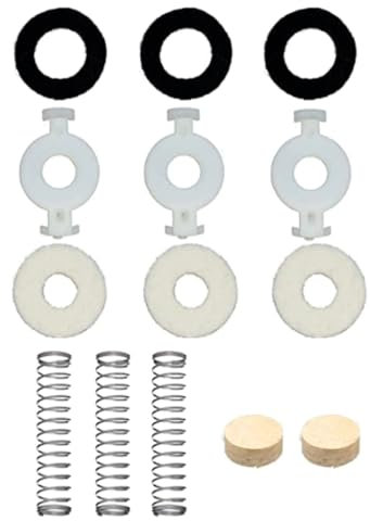 Trompeten-Reparatur-Sets enthalten Ventile, Führung, Filzscheiben, Schlüsselventile, Kork-Pad, Federtrompetenventile, Ersatzteil