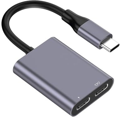 MLWSKERTY Stazione Docking degli Occhiali da 2 in 1 USB C Hubs Che Offre Ricarica Rapida E Trasmissione dei Dati