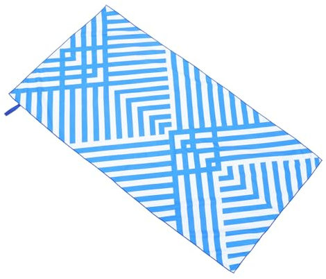 Amosfun Toalla de Multi Funcional Toalla de Viaje Portátil y Piscina Rayas