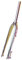 JNTFNE Fourche Avant Rigide VTT 26, 27,5 et 29 Pouces, Frein à Disque, Tube Droit 1-1/8, Alliage d'aluminium ultraléger, QR 9 x 100 mm (Couleur : Multicolore, Taille : 26)