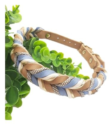 Hundehalsband Leder/gelochten/Handarbeit/Made in Germany (HU 25cm-30cm)
