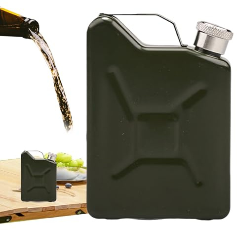 Frasco Para Hombre, Frasco de Whisky, 150ML Acero Inoxidable Recipiente Whisky para Viajar Senderismo Gimnasio Diaria Picnic Hombres Mujeres Exteriores