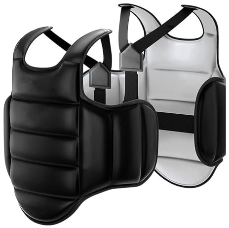 Kfwfuaee Protection de la poitrine respirante Protection contre les chocs Design ergonomique Gilet professionnel pour karaté Taekwondo Entraînement Taekwondo Équipement de protection