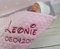 ★ Babydecke mit Namen und Datum Bestickt ★ Minky ★ Baumwolle ★ Füllung ★ (75 x 100 cm, Sterne 2 - Hellrosa) (900101)