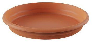 Plastiken TERRA - Piatto rotondo, diametro 12 cm, colore: Terracotta