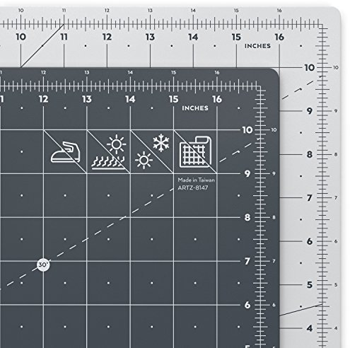 Arteza Schneidematte, A3 (12 x 18 Zoll), 3 mm dick, selbstheilende Schneideunterlage, doppelseitig für Rollschneider, zum Nähen, Quilten und Basteln