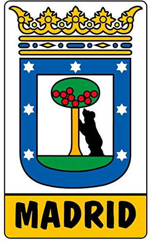 Artimagen Aufkleber Wappen Madrid 50 x 80 mm.