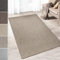casa pura Teppich Läufer Carlton | Flachgewebe dezent Gemustert | Teppichläufer in vielen Größen | als Küchenläufer, Flurläufer (Beige - 80x1500 cm)