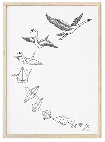 Ligarti Tiermanufaktur - Kunstdruck hochformat - Wandbild mit Tiermotiv