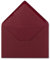 50 DIN B6 Briefumschläge Weihnachtsrot - 12,5 x 17,5 cm - 80 g/m² Nassklebung Post-Umschläge ohne Fenster für Einladungen - Serie Colours-4-you