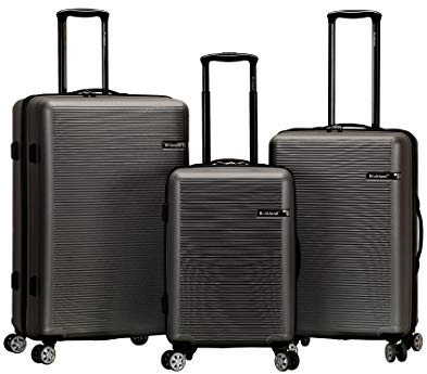 Rockland Skyline Hartschalen-Trolley-Set, grau, 3-Piece Set (20/24/28), Skyline Hardside Spinner Wheel Gepäck-Set