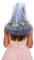 Oblique Unique® Bride to Be Brautschleier mit Haarkamm Einsteckkamm JGA Junggesellinnenabschied Hen Party Hochzeit Schleier Weiß Gold