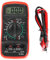 Multimeter, XL830L Voltmeter Amperemeter Ohmmeter Handheld LCD Digitaler Strom Spannungsprüfer Elektriker Prüfwerkzeuge(XL830L Rot)