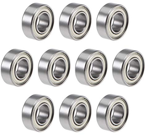 sourcing map 10 Stücke Doppelt Geschirmt Kugellager Kugellager Set Rillenkugellager R188ZZ Z2 6mm x 13mm x 5 mm Chromstahl kugellager groß Skateboard Bearings Skateboard Kugellager