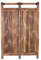 Bambuszaun Jakarta 180x120cm schwarz-braun starr aus dicken Wulung Bambusrohren mit 6 bis 7cm Durchmesser