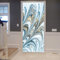 A.Monamour Türtapete Selbstklebend Türfolie Türposter 3D Alter Orientalischer Blauer Goldener Marmor Wirbel Kräuselt Textur Vinyl Folie Türdeko Tapete Wandbild Türaufkleber Türtattoo 77 x 200 cm