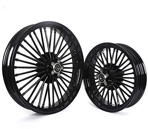 TARAZON 21x3.5 16x3.5 Big Spoke Radsatz Felgen für Harley Softail Heritage Fatboy Road King Dyna Touring