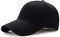 Bakicey Baseball Cap Unisex Outdoor Baseball Cap Kappe Baumwolle Baseball Mützen Erwachsenen Casual Reine Farbe Baseboard Baseballkappe Verstellbar Athletic Baseball Cap Kappe Damen Herren (Schwarz)