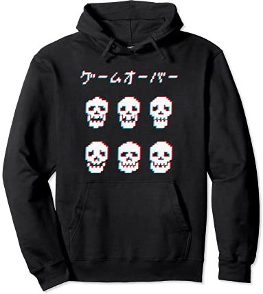E-Girl Japanische Ästhetik Schädel Gaming Alternative Grunge Pullover Hoodie