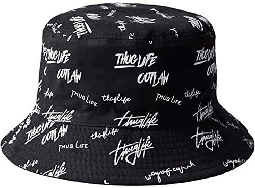 TBSCWYF Fischerhut Bucket Hat Smiley Herren Damen Bunt Sonnenhut Sommerhut Bestickte Fischerhüte Blumendruck Früchte Druck Mütze Freizeithut Anglerhut Cap Hat Unisex Outdoor Hüte Unisex