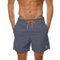 JustSun Herren Badehose Männer Badeshorts Herren Kurz Schnelltrocknend Schwimmhose Boardshorts Strandshorts Herren Beachshorts Grau XXL