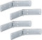 Gedotec schweres Türscharnier - Aufschraubband | 4 Stück - Ladenbänder aus Stahl | 400 x 40 mm | Türband blau verzinkt | Scharniere Tür Materialstärke 3 mm | Einbohrband Metall zum Schrauben