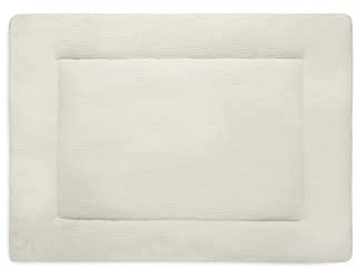 Jollein Krabbeldecke für Baby - Basic Knit, Ivory - Laufgittereinlage - 75x95 cm - Spieldecke Baby - Elfenbeinfarben