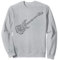 Akustische Gitarre Rock Auf Gitarre Hals Akustische Gitarre Spieler Sweatshirt