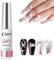 Metallic Painting Nail Gel - Gel Nail Polish Liner - Rose Gold Chrome Polish Liner - Painted Polish Thin Brush For Chrome - Soak Off UV/LED for Painting Drawing Swirl Nails