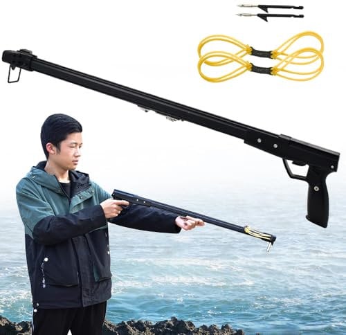 SUFFUSE Slingshot Rifle, Fishing Slingshot, High Power Slingshot with Safety Catch, Outdoor Hunting & Shooting Slingshots (Package 1)