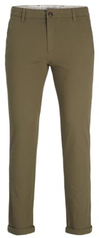 JACK & JONES Slim fit Chinos in Olive Olive Night