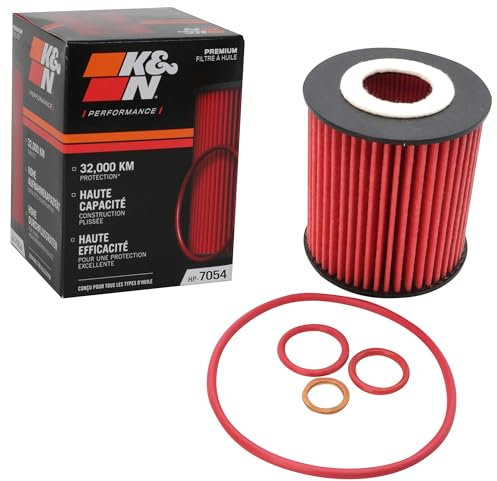 K&N Ölfilter - High Performance-Series kompatibel mit BMW (HP-7054), Rot