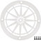 A ABSOPRO Rejilla de Altavoz para Coche de 3 Pulgadas con Tornillos - Color Blanco - 1 Unidad