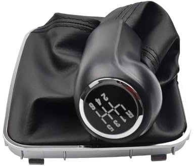 Cakievro Pomo para palanca de cambios de 6 velocidades compatible con Opel Vauxhall Zafira B 2005 2006 2007 2008 2009 2010 2011 2012 2013 2014 (6 velocidades-1set)