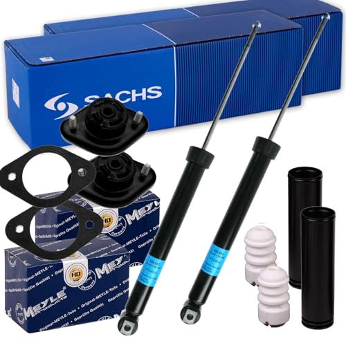 2xSACHS Stoßdämpfer + MEYLE Lager + Protection hinten passend für 3er E36 E46