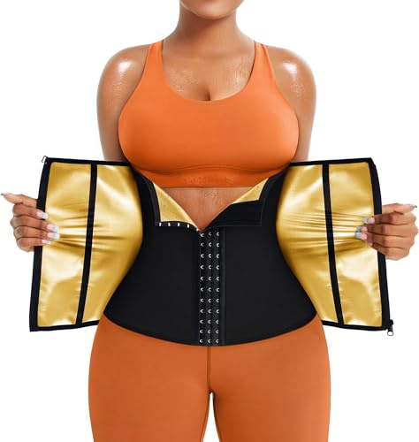 TrainingGirl - Corsé reductor de cintura para mujer, faja reductora para el vientre bajo, faja de entrenamiento para sudar, traje deportivo para sauna