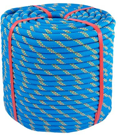 Arborist Rigging Rope Blue - 1/2 Inch Diameter 300 Ft - Heavy Duty Bull Rope for Arborist Climbing Nautical Swing Outdoor Adventures