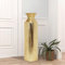 Goldene hohe Bodenvase, 55 cm, Metall, dekorativer Blumeneimer, Vasen für Zweige, Trockenblumen, Heimdekoration, Einweihungsgeschenk für Spa, Reiki, Meditation, O5 (Goldvase, L)