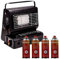 Trendi Portable Gas Heater for Camping, Hiking, Fishing, Caravan & Ski Trips – Auto Ignition, Safety Grill, Temperature Control & Carry Handle (Includes Heater + 4 Gas Canisters)