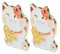 HOUDERCO 2pcs Carton Cartoon Fortune Cat Émail Épingle En Alliage En Alliage En Forme De Chat Broche Pour À Et Pull Charmant A Animal De Chat Badge Pour Et Carnaval