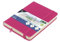 Skizzenbuch Kangaro A6 Hot Pink PU Hardcover 80 Blatt 140 Gramm cremefarbenes Papier mit Gummiband und Band