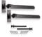 Heavy Duty Kit Pair of 24 Adjustable Hook and Band Hinges Epoxy Black Finish – Ideal for Wooden Gate, Garage Door, Garden Gate