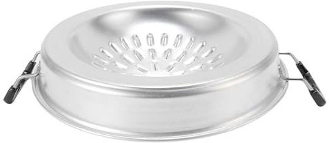 AYNEFY 2-in-1 Thai BBQ Grillpfanne Hot Pot Grill Kohlepfanne Antihaftbeschichtet Gleichmäßige Erwärmung Aluminium Für Innen- und Außenbereich Mit Gasherd Kanister Kohle (30 cm/11.81in Originalfarbe)
