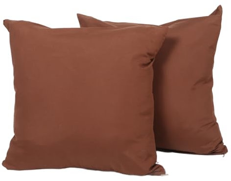 HOLIDYOYO 2stücke Kissenbezug Leichte Kaffee Farbe Für Sofa Bett Wohnzimmer Dekorativ Ohne Füllung Quadratisch Modern Und Schlicht