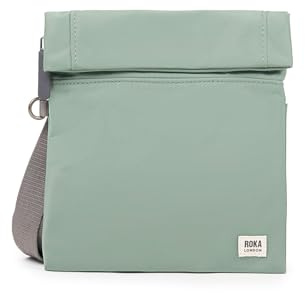ROKA London Stratford Crossbody Bag – Lightweight Water-Resistant Recycled Nylon Shoulder Bag for Women & Men – Adjustable Strap, Secure Zip Pockets, Everyday Travel & Phone Bag | Recycled Nylon